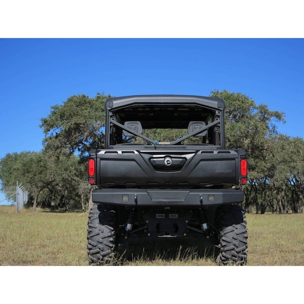 Steelcraft Automotive 16-C CAN AM DEFENDER ALL FINE TEXTURED BLACK UTV REAR BUMPER REPLACEMENT 65-1000 - main